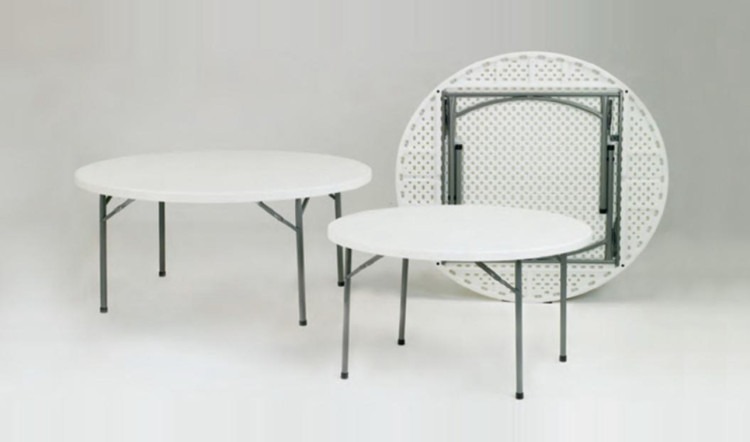 Round Folding Table- Plastic and Metal