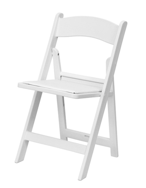 Resin Folding Chair- White